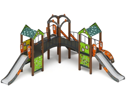 Детская игровая площадка Городок (Город) Н 1200 ДИК 2.01.3.03-31, фото 1