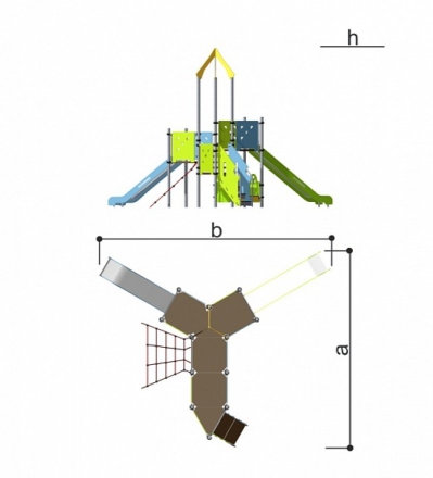 Комплекс игровой детский Romana 101.109.00, фото 4