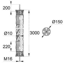 Плетеный канат БРЕВНО Круглое 3,0