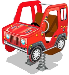 Качалка на пружине Джип У2 КЧ061 для детской площадки Качалка на пружине Джип У2 КЧ061 для детской площадки