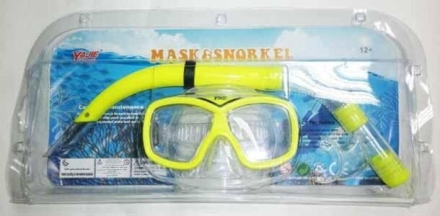 Набор 2 в 1 (маска+трубка) 103-2А желтый, фото 1