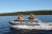 Моторная лодка ПВХ Фрегат 390 F с фальшбортом Серый