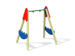 ДИО 1.08 Деревянные качели малые (подвес в комплект не входит), фото 2