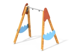 ДИО 1.08 Деревянные качели малые (подвес в комплект не входит), фото 4