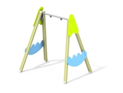 ДИО 1.08 Деревянные качели малые (подвес в комплект не входит), фото 5