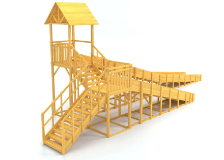 Зимняя горка Савушка Зима Wood 9/2, фото 3