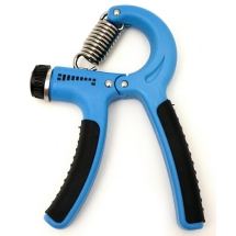 Эспандер кистевой ES-302 пружинный, с регулировкой нагрузки, синий/черный