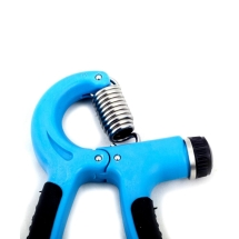 Эспандер кистевой ES-302 пружинный, с регулировкой нагрузки, синий/черный