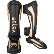 Щитки Venum Elite Black/Gold