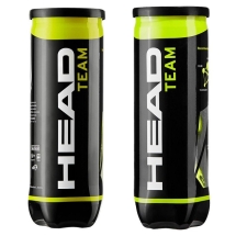 Мяч теннисный HEAD Team 3B,арт.575703, уп.3 шт,одобр.ITF,фетр,нат.резина,желтый