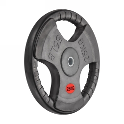 Диск 31 мм. обрезиненный с 3-мя хватами  25 кг (модель: D1), фото 2