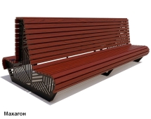 Скамейка уличная Кисловодск, Лиственница 1,2 м Скамейка уличная Кисловодск, Лиственница 1,2 м