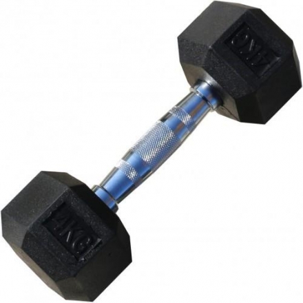 Гантель гексагональная обрезиненная ZSO, 4 кг, фото 1