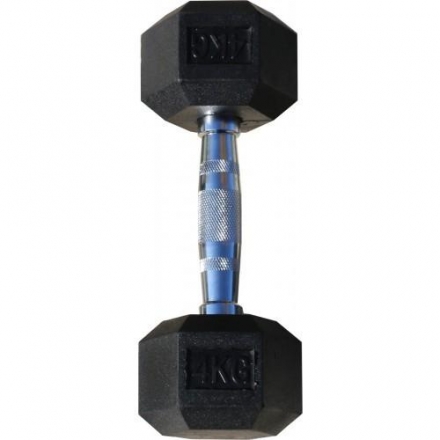 Гантель гексагональная обрезиненная ZSO, 4 кг, фото 2