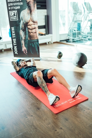 Мяч тренировочный (медицинбол) с хватами, 5 кг, фото 10