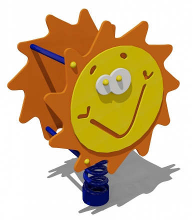 Качалка на пружине Солнышко 04202 для детской площадки, фото 1