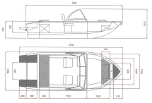 Алюминиевая лодка ALUTON 430DC Алюминиевая лодка ALUTON 430DC