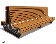 Скамейка уличная Кисловодск, Лиственница 1,5 м Скамейка уличная Кисловодск, Лиственница 1,5 м