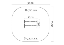 Скамейка детская Бабочка 26021.21 для игровой площадки, фото 4
