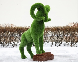 Топиари Козел на камне - газон Deluxe, фото 1