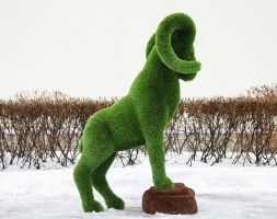 Топиари Козел на камне - газон Deluxe, фото 2