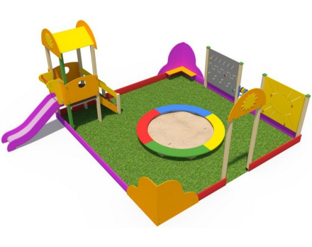 Песочный дворик Солнышко Н-750 ИО 03120, фото 1