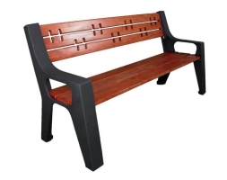 Скамейка чугунная Казань, Лиственница 2 м, фото 1