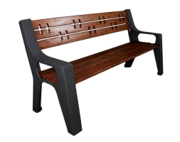 Скамейка чугунная Казань, Лиственница 2 м, фото 3