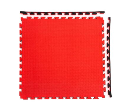 Будо-мат, 100 x 100 см, 25 мм, цвет чёрно-красный, фото 1